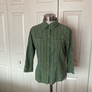 Vintage North Face snap front shirt
